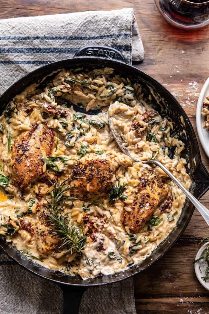 Creamy Sun-Dried Tomato Chicken and Orzo